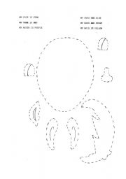 English Worksheet: FACE CRAFT