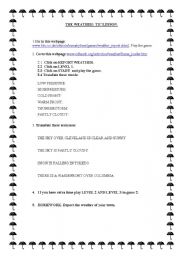 English worksheet: THE WEATHER