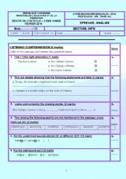 Mid-term Test (2nd secondary)