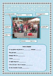 English Worksheet: Photo Description