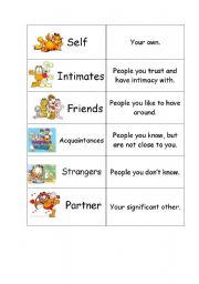 English worksheet: Relationships
