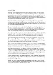English Worksheet: A Scenic Outing