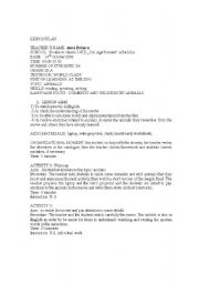 English Worksheet: At the zoo