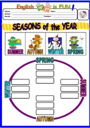 English Worksheet: Seasons of the Year