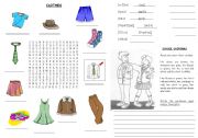 English Worksheet: clothes