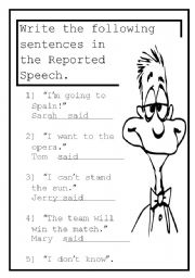 REPORTED SPEECH