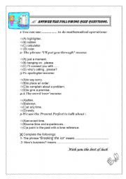 English worksheet: quiz 4 phrases being used in conversation