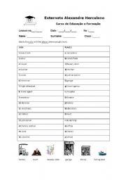 English Worksheet: Jobs_places-equipments