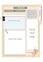 English worksheet: Top Secret File Template