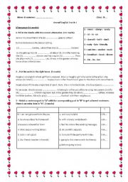 English Worksheet: English test 1 for Tunisian 7th form pupils