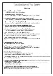 English Worksheet: Tom Saywer