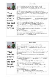 English Worksheet: Well done! 