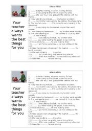 English worksheet: Well done! 