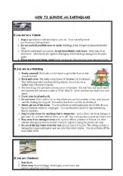 Eartquakes 2: How to survive an Earthquake