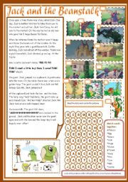 English Worksheet: Jack and The Beanstalk