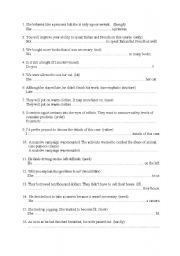 English Worksheet: grammar test 