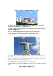 English Worksheet: superlatives 4- wonders of the world