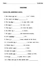 English Worksheet: grammer