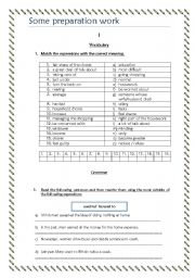 English worksheet: Revision work