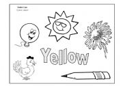 English Worksheet: Colours: Yellow