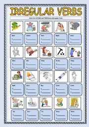 IRREGULAR VERBS  ACTIVITY