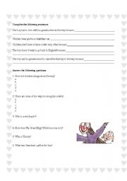 English Worksheet: Witches by Roald Dahl - classroom activities