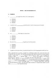 English Worksheet: Intermediate Project