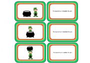 St.Patricks Day Preposition Matching Cards (with Backing Cards and Letter Writing Activity)