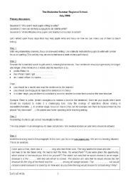 English Worksheet: writing