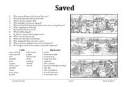 English Worksheet: Saved