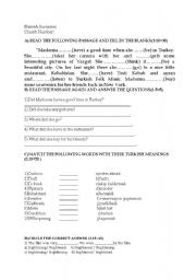 English worksheet: exam