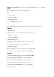 English Worksheet: comparision