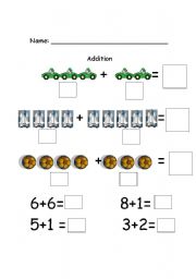 English worksheet: Simple Addition Worksheet