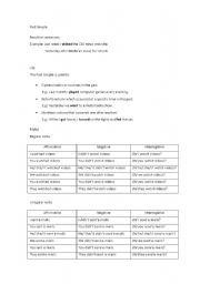 English Worksheet: Simple Past