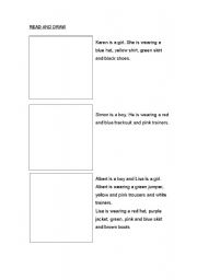 English worksheet: Clothes