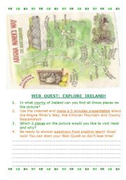 Web Quest: Explore Ireland 9