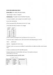 English Worksheet: active voice