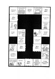 English Worksheet: board game on the topic 