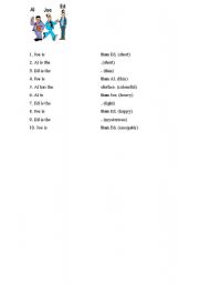 English worksheet: Comparatives