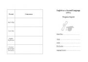 English worksheet: report