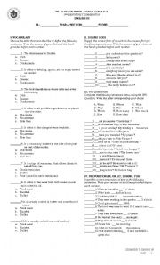 English Worksheet: FOOD AND DRINKS