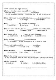 English Worksheet: grammar worksheet 1