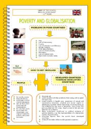 English Worksheet: Developing countries - Problems; Ways to help them