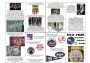 English Worksheet: New York - culture, sport