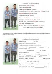 English Worksheet: Comparing two people