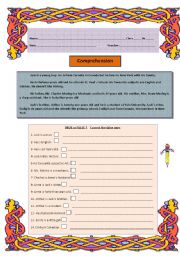 English Worksheet: Personal information-Comprehension ws