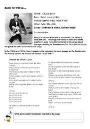 English worksheet: chuck berry