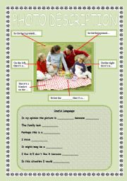 English Worksheet: Photo Description 4