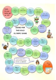 English Worksheet: Going for the Gold  Reading, Oral Practice Olympic Theme