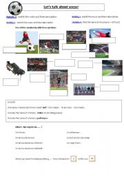 English Worksheet: Lets talk about soccer!